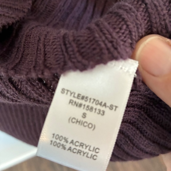 Pink Clover Purple Open-Front Cardigan Sweater Small | Lightweight Layering - Picture 2 of 5